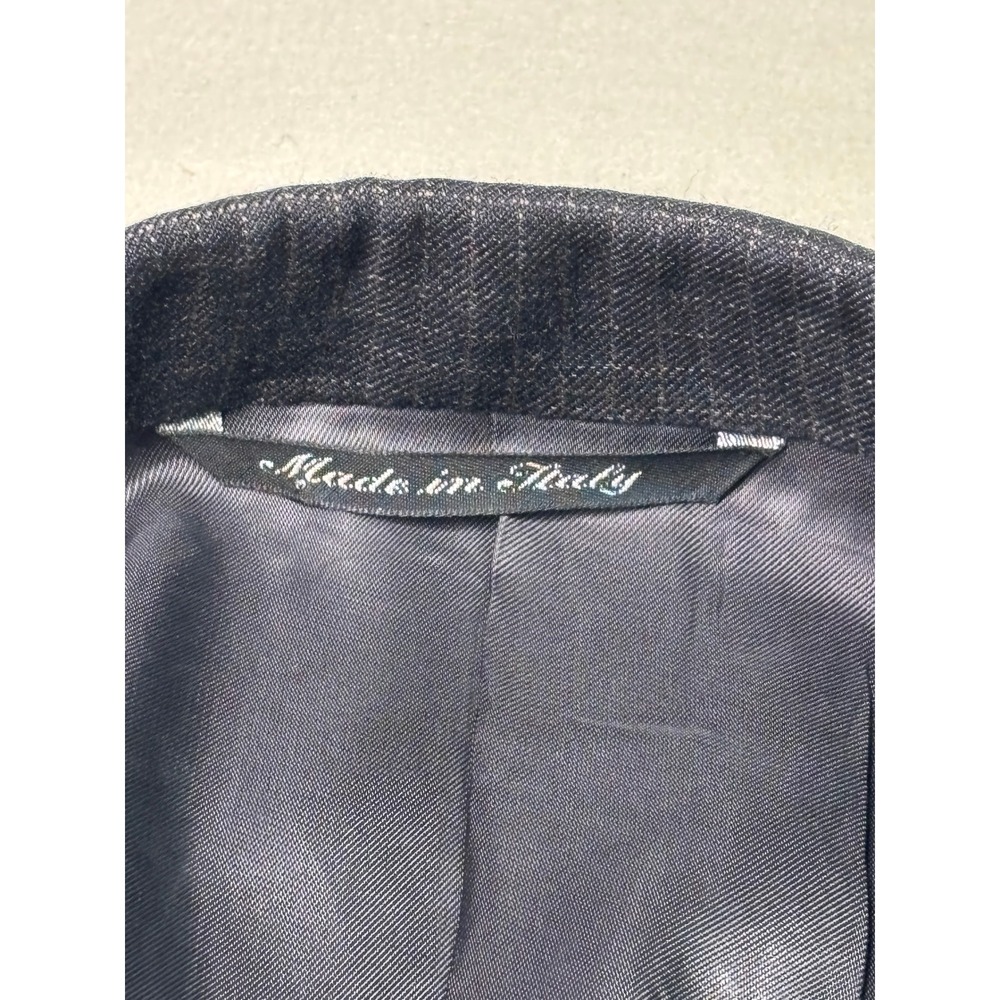 Canali Proposta Mens Charcoal Windowpane Wool Blazer Made in Italy Size 58 L - Picture 4 of 15